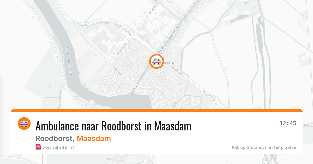 Ambulance naar Roodborst in Maasdam — 27 apr 2026