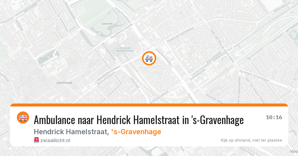 Ambulance naar Hendrick Hamelstraat in 's-Gravenhage — 11 jun 2026