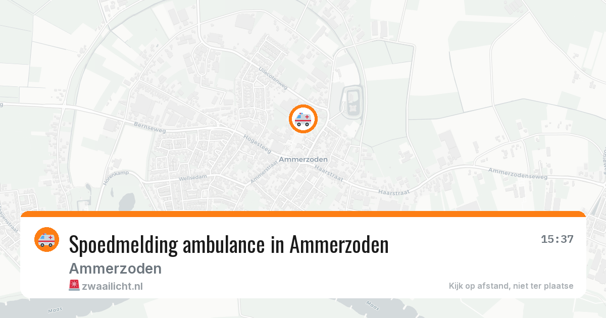 Spoedmelding ambulance in Ammerzoden — 7 apr 2026