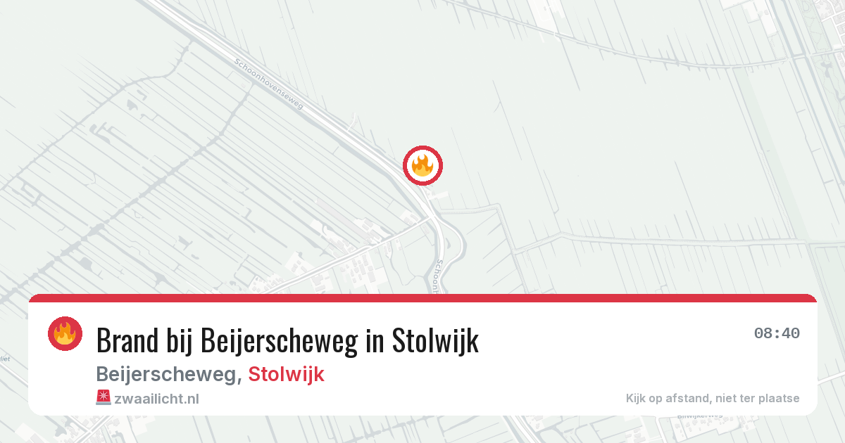 Brand bij Beijerscheweg in Stolwijk — 26 jun 2026