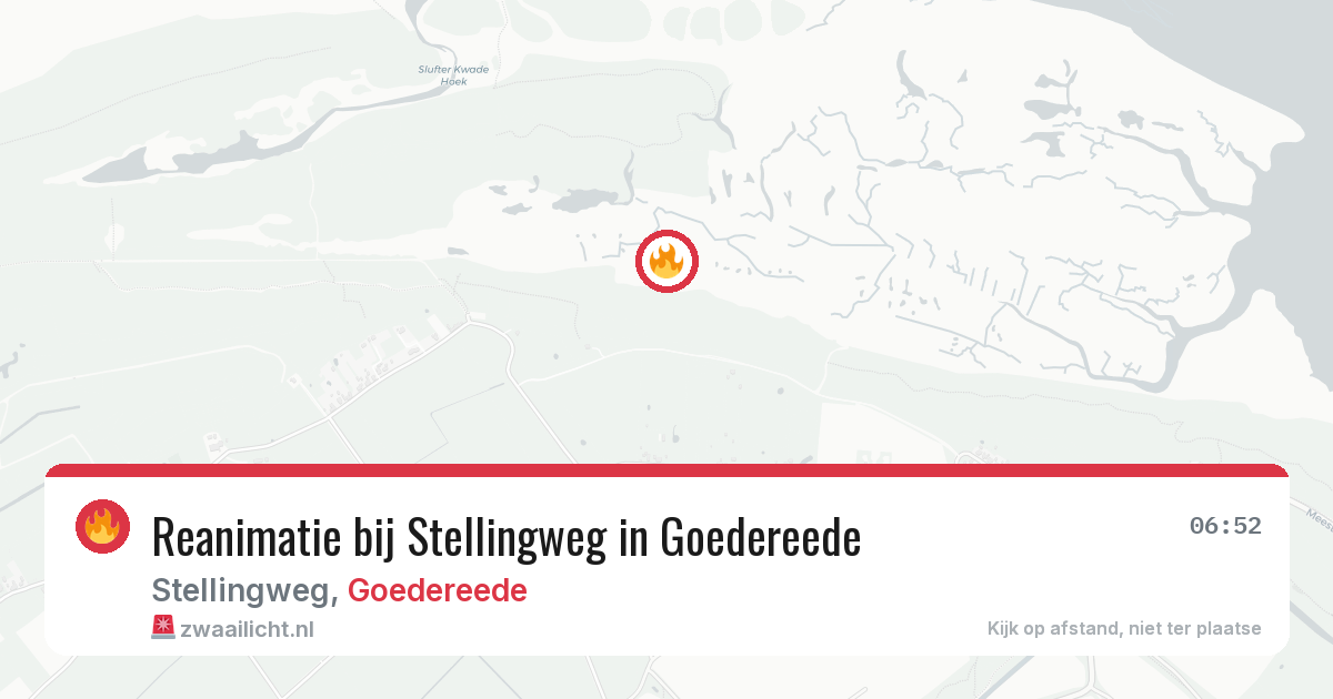 Reanimatie bij Stellingweg in Goedereede — 25 jun 2026