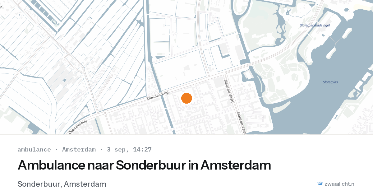 Ambulance naar Sonderbuur in Amsterdam — 3 sep 2026