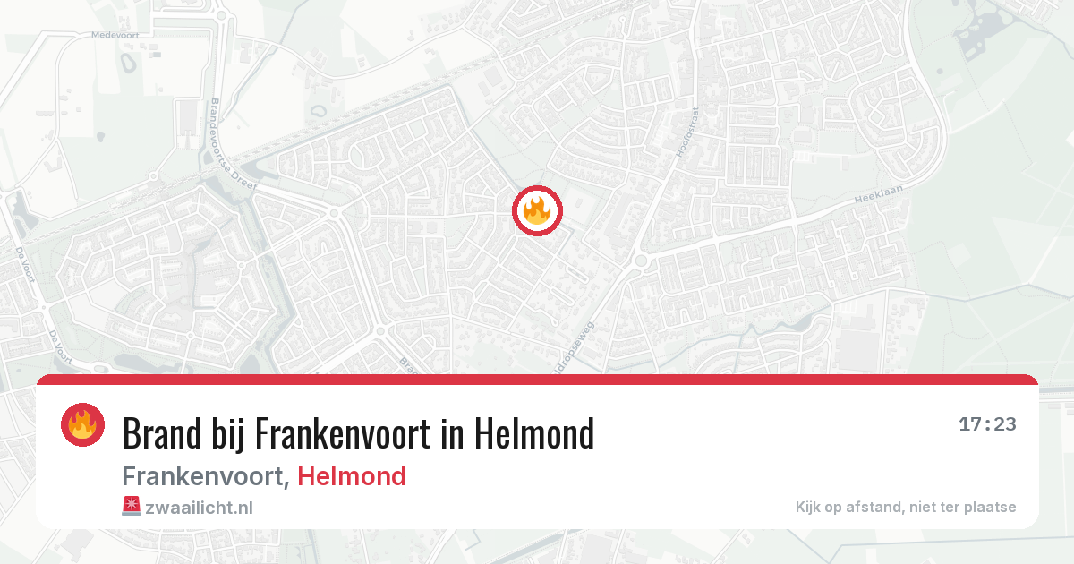 Brand bij Frankenvoort in Helmond — 31 mei 2026