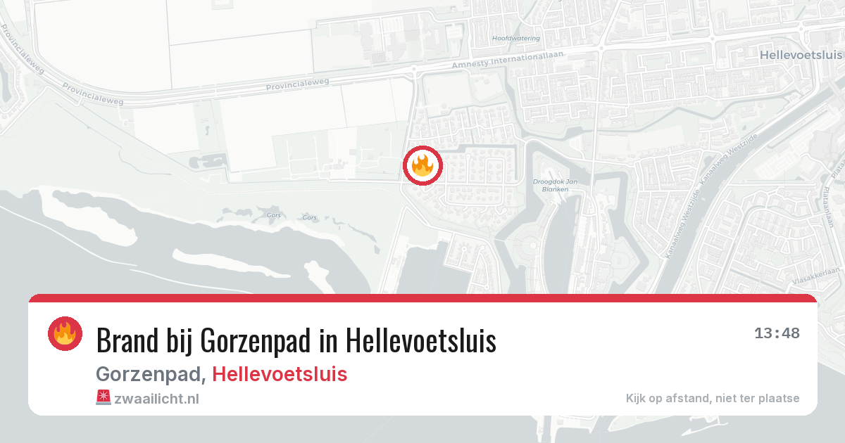 Brand bij Gorzenpad in Hellevoetsluis — 10 jun 2026