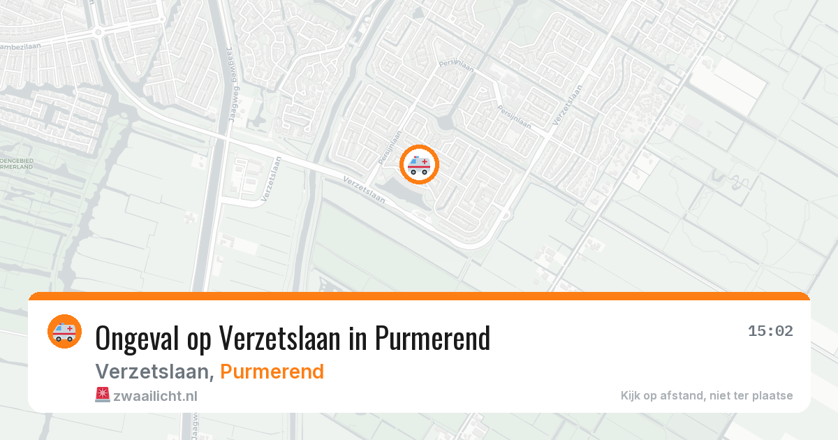 Ongeval op Verzetslaan in Purmerend — 31 mrt 2026