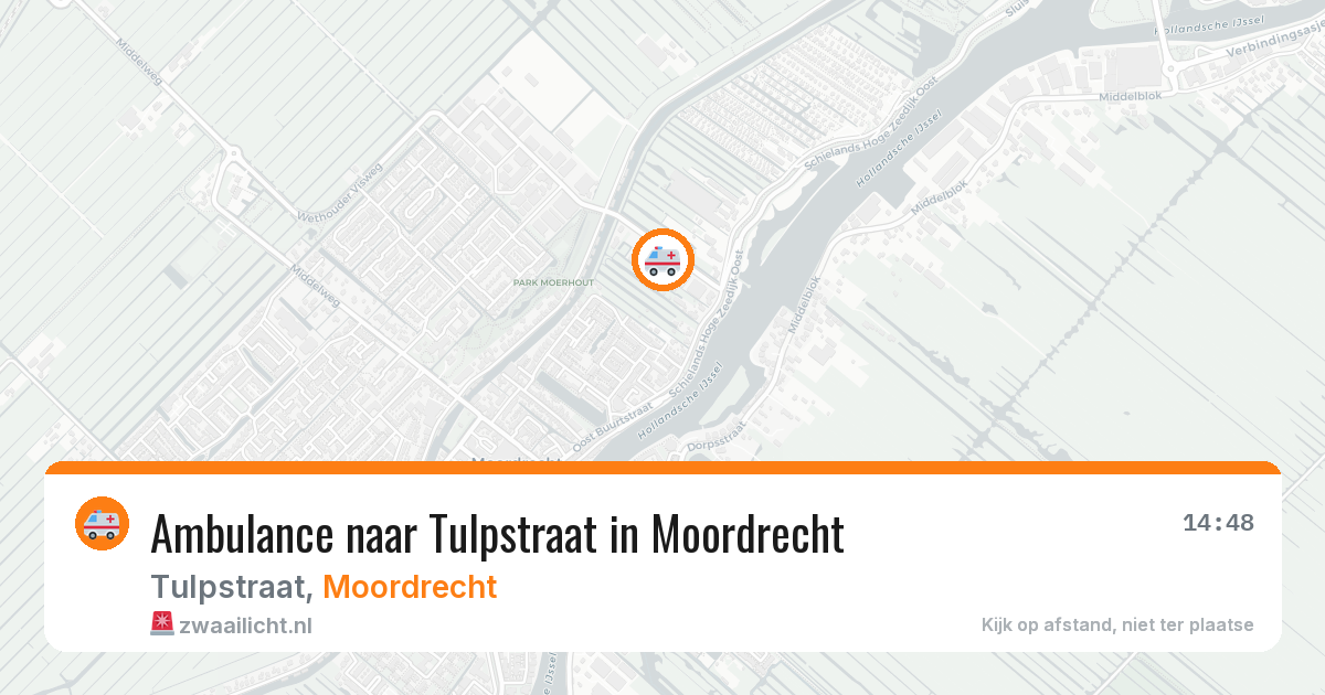 Ambulance naar Tulpstraat in Moordrecht — 1 jun 2026