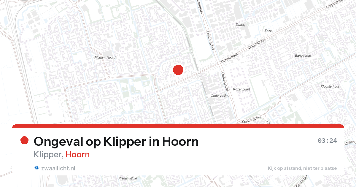 Ongeval op Klipper in Hoorn — 27 aug 2026