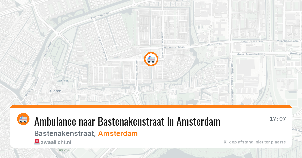 Ambulance naar Bastenakenstraat in Amsterdam — 29 jan 2026
