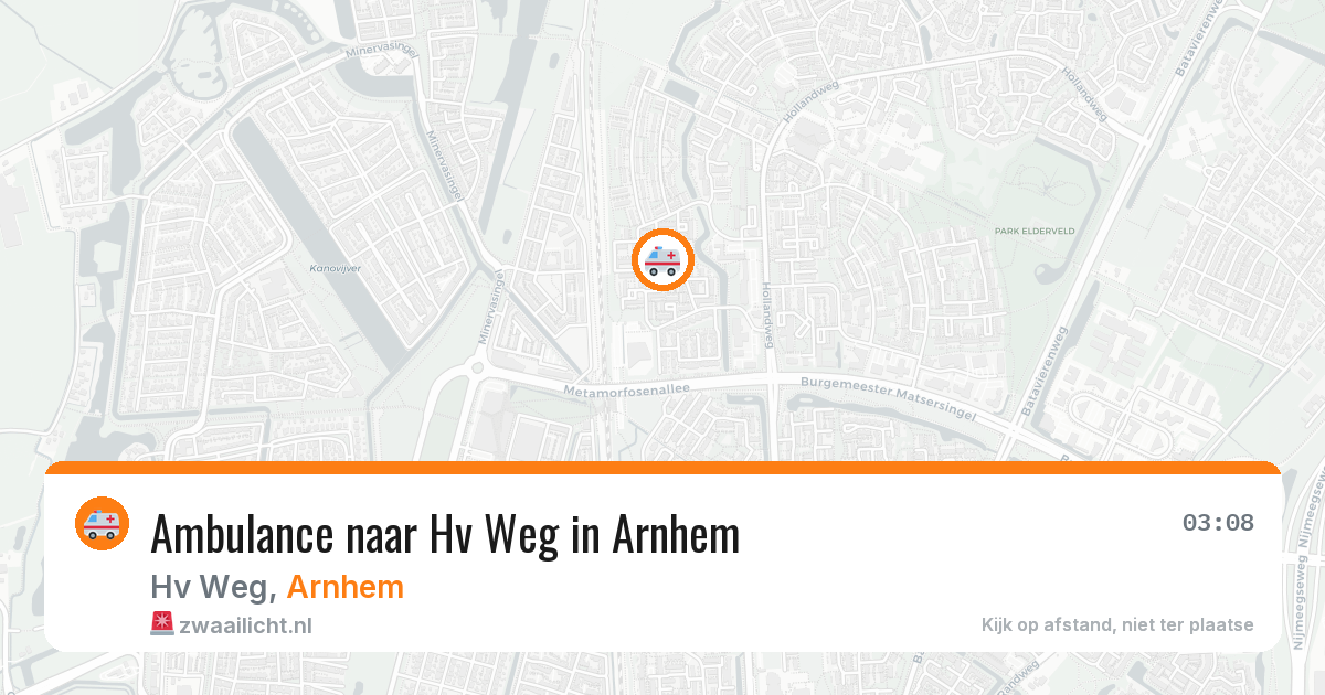 Ambulance naar Hv Weg in Arnhem — 21 jun 2026