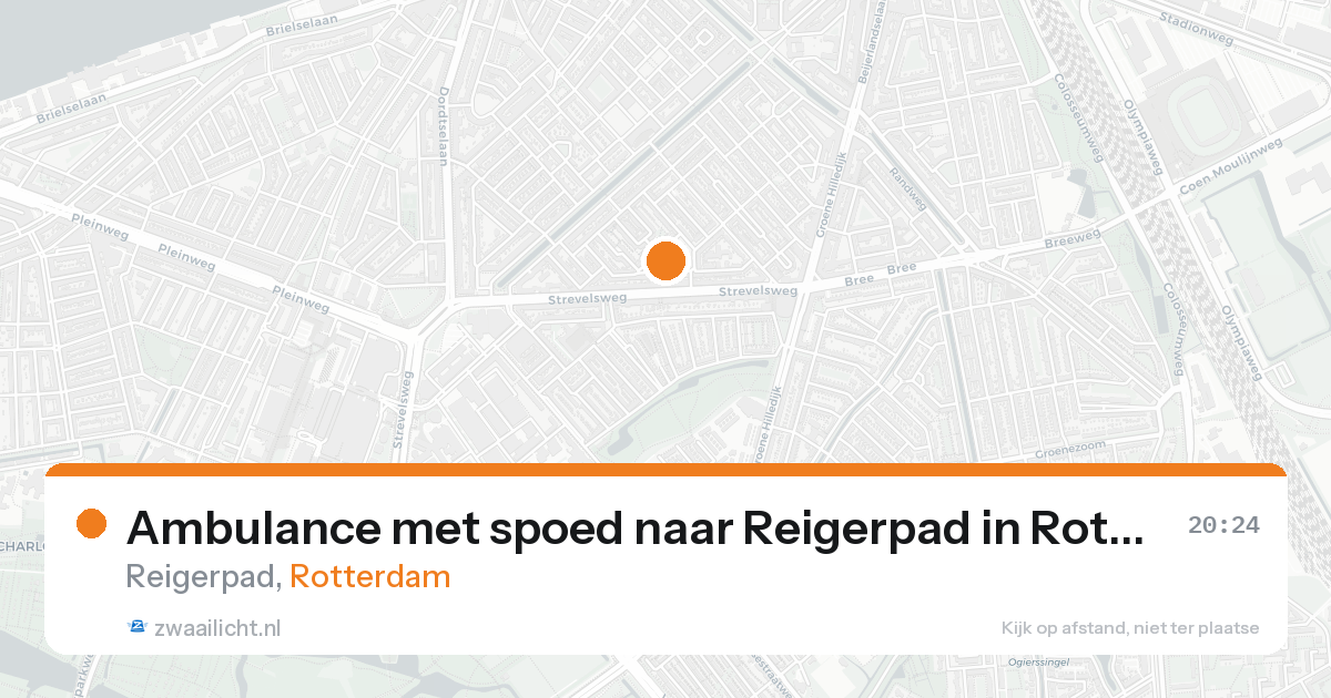 Ambulance met spoed naar Reigerpad in Rotterdam — 23 aug 2026