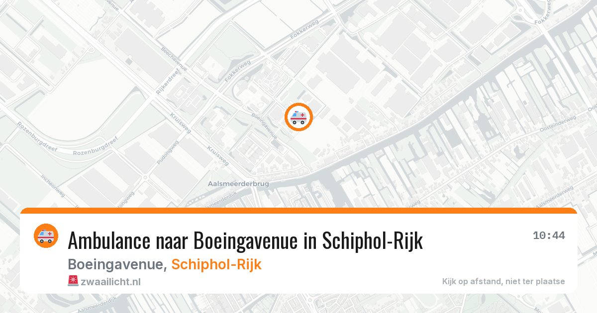Ambulance naar Boeingavenue in Schiphol-Rijk — 4 aug 2026