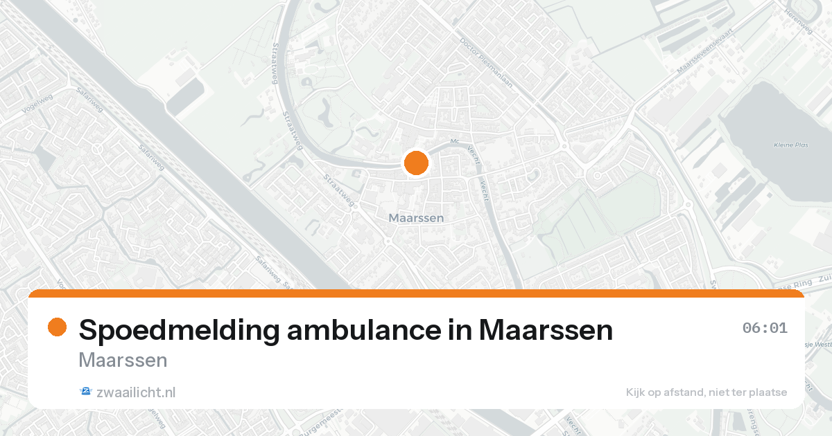 Spoedmelding ambulance in Maarssen — 8 feb 2026