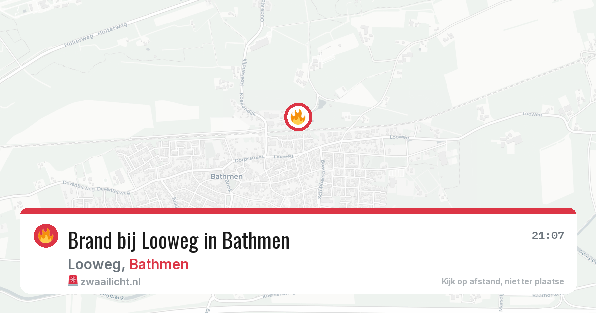 Brand bij Looweg in Bathmen — 19 jun 2026