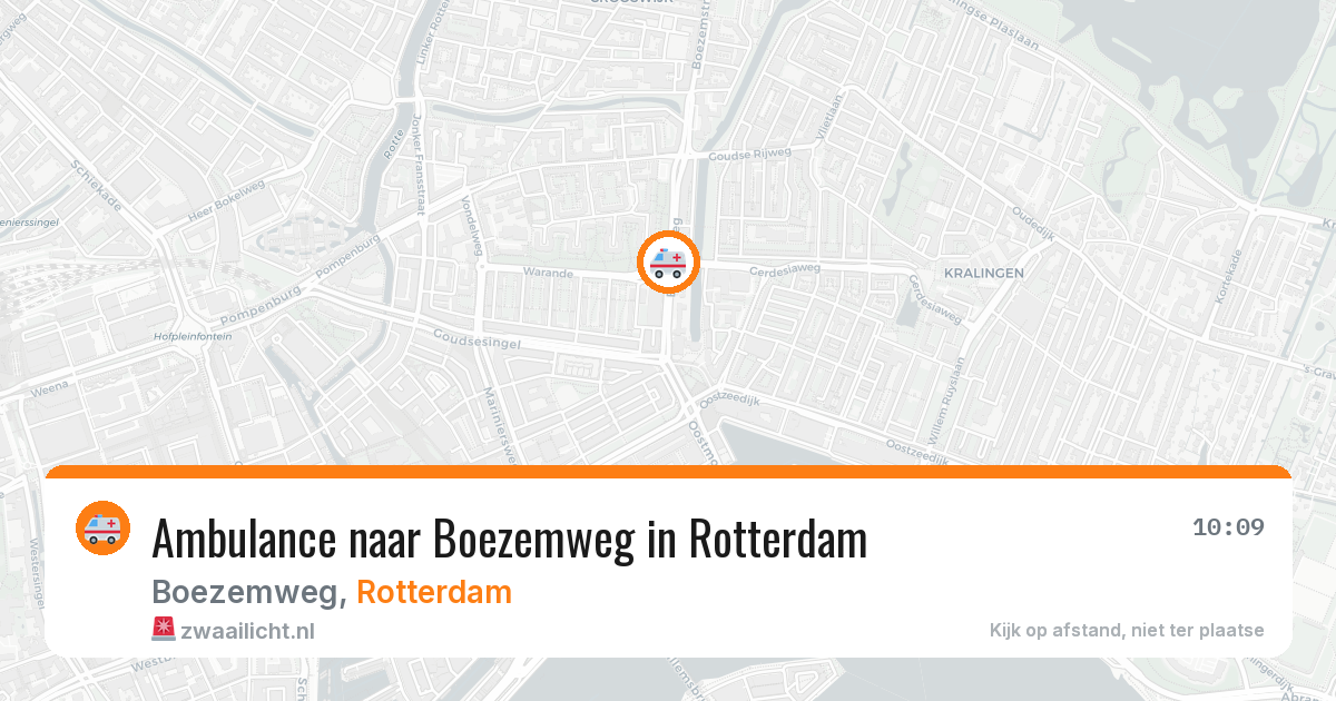Ambulance naar Boezemweg in Rotterdam — 11 mrt 2026