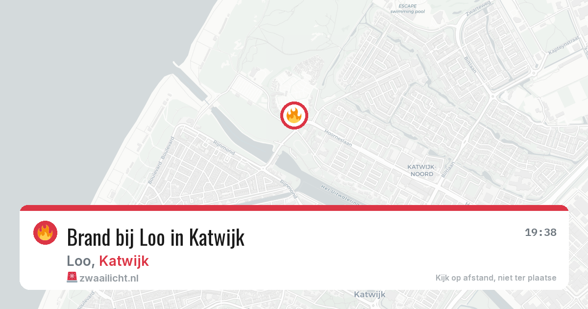 Brand bij Loo in Katwijk — 29 jun 2026