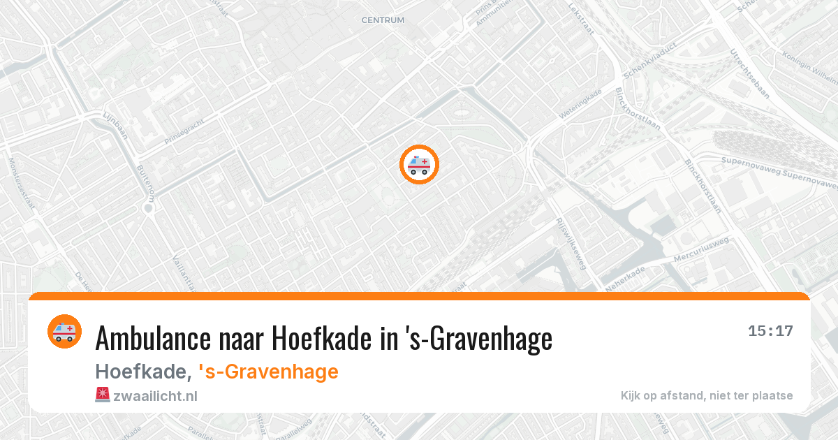 Ambulance naar Hoefkade in 's-Gravenhage — 1 apr 2026