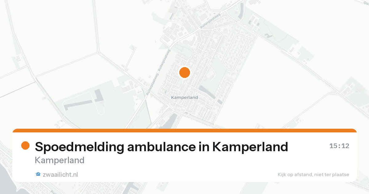 Spoedmelding ambulance in Kamperland — 30 jan 2026