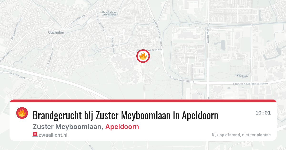Brandgerucht bij Zuster Meyboomlaan in Apeldoorn — 4 aug 2026