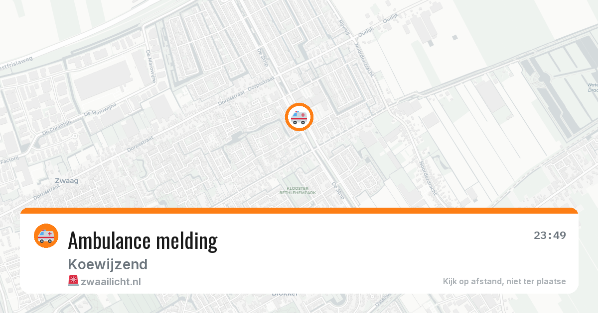 Ambulance melding — 26 apr 2026
