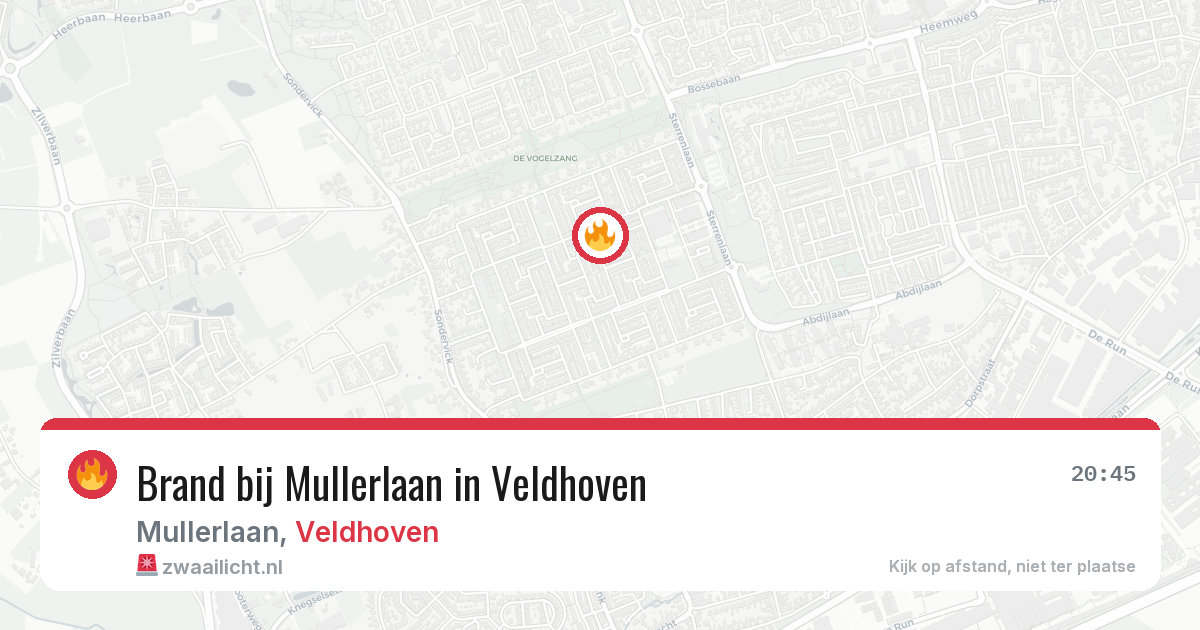 Brand bij Mullerlaan in Veldhoven — 19 jun 2026