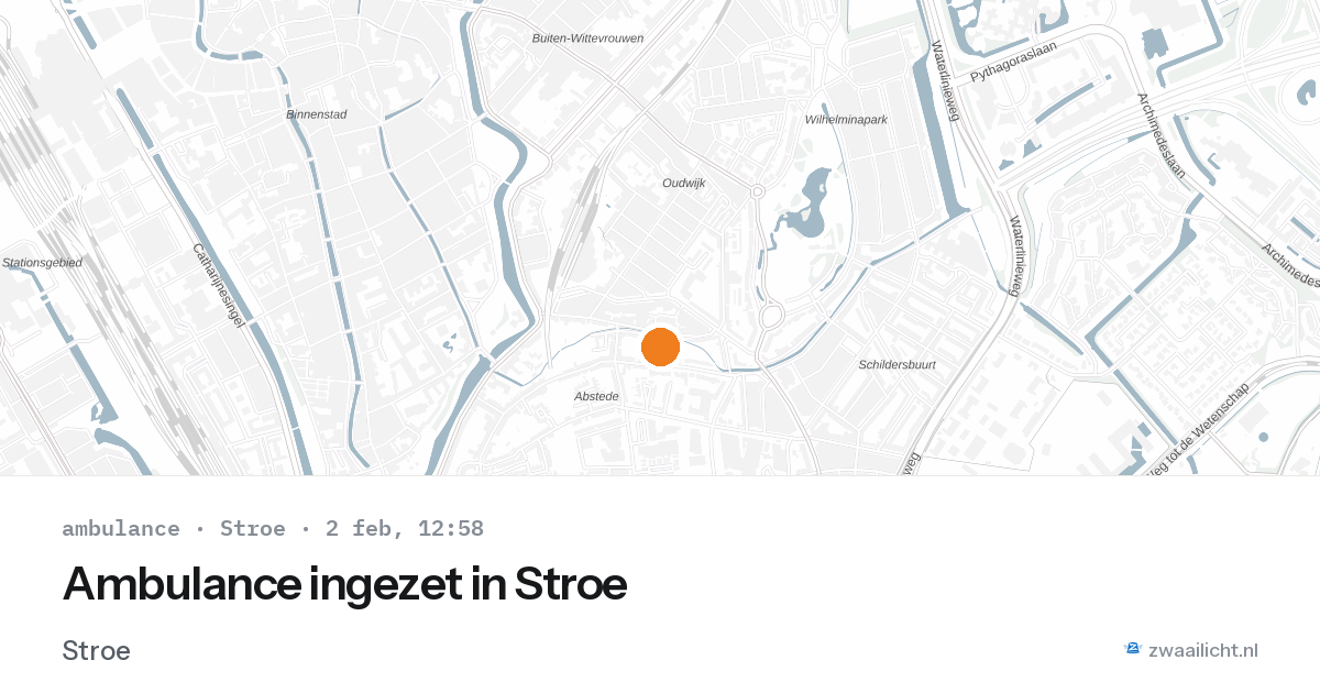 Ambulance ingezet in Stroe — 2 feb 2026