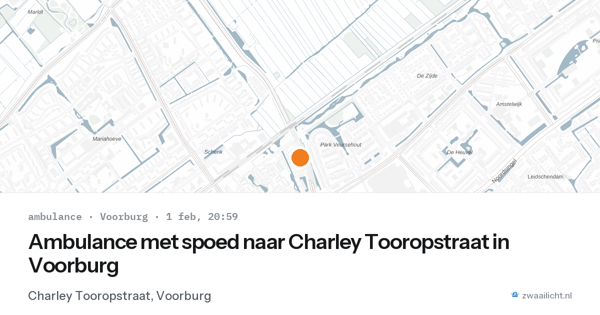 Ambulance met spoed naar Charley Tooropstraat in Voorburg — 1 feb 2026