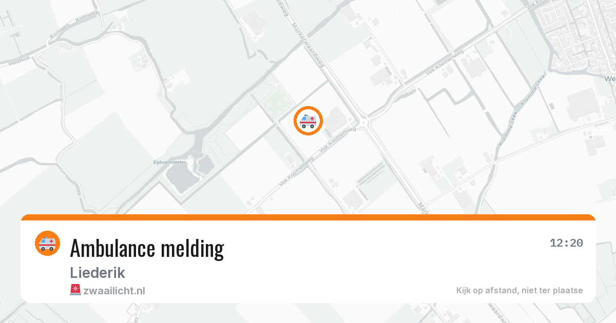 Ambulance melding — 29 apr 2026
