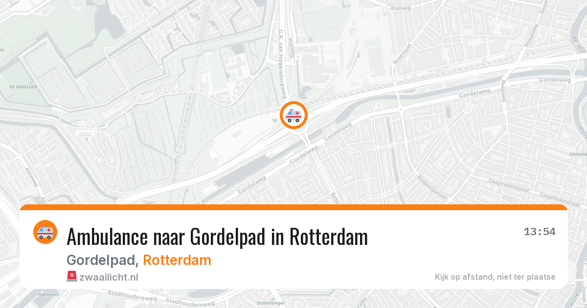 Ambulance naar Gordelpad in Rotterdam — 3 jul 2026