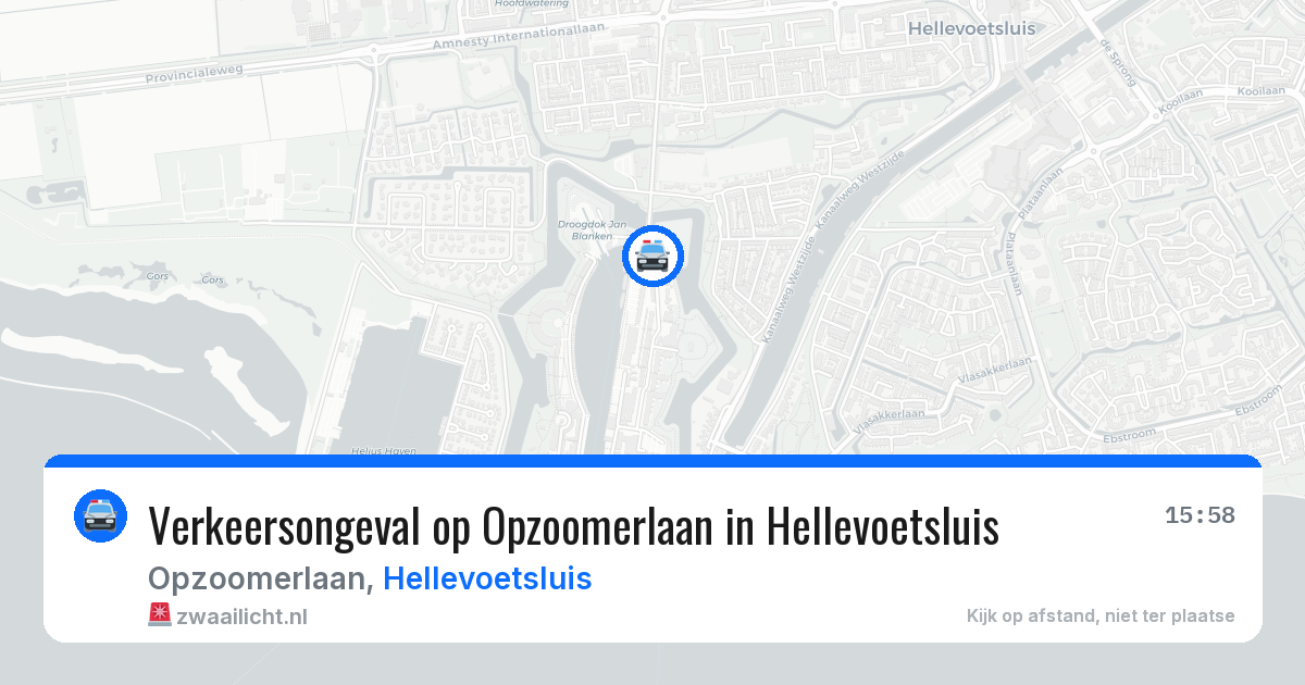 Verkeersongeval op Opzoomerlaan in Hellevoetsluis — 7 apr 2026