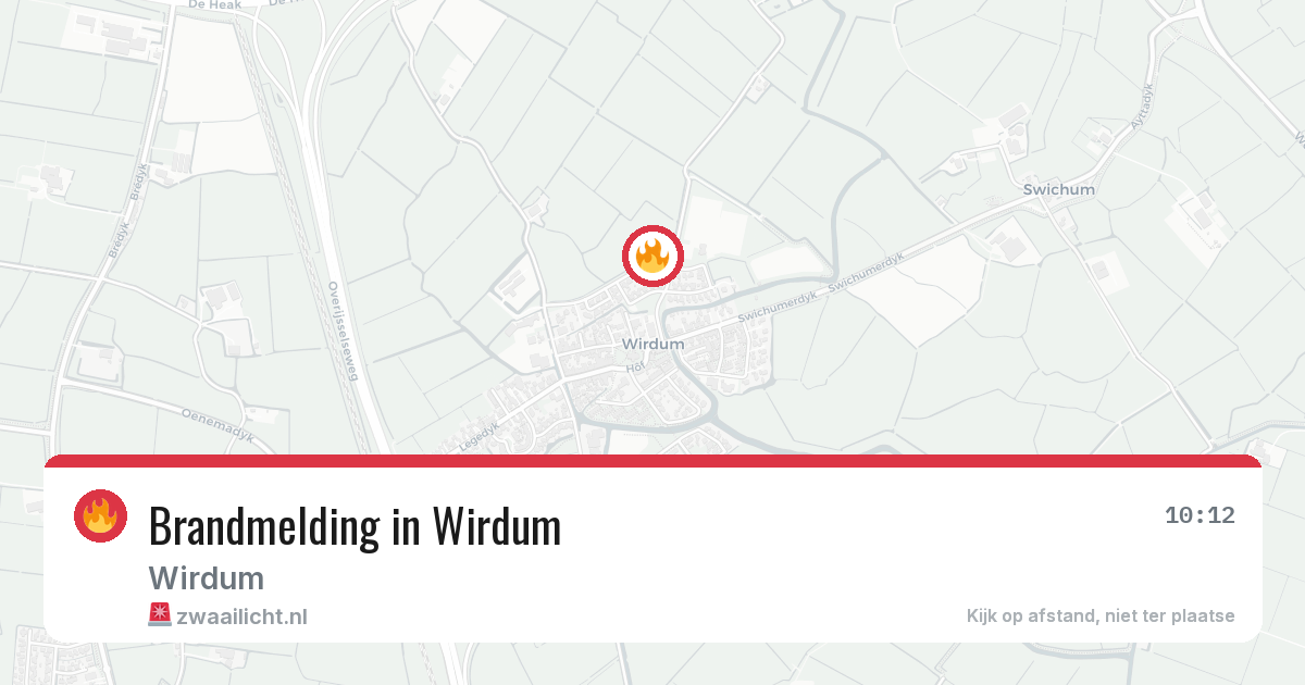 Brandmelding in Wirdum — 21 apr 2026
