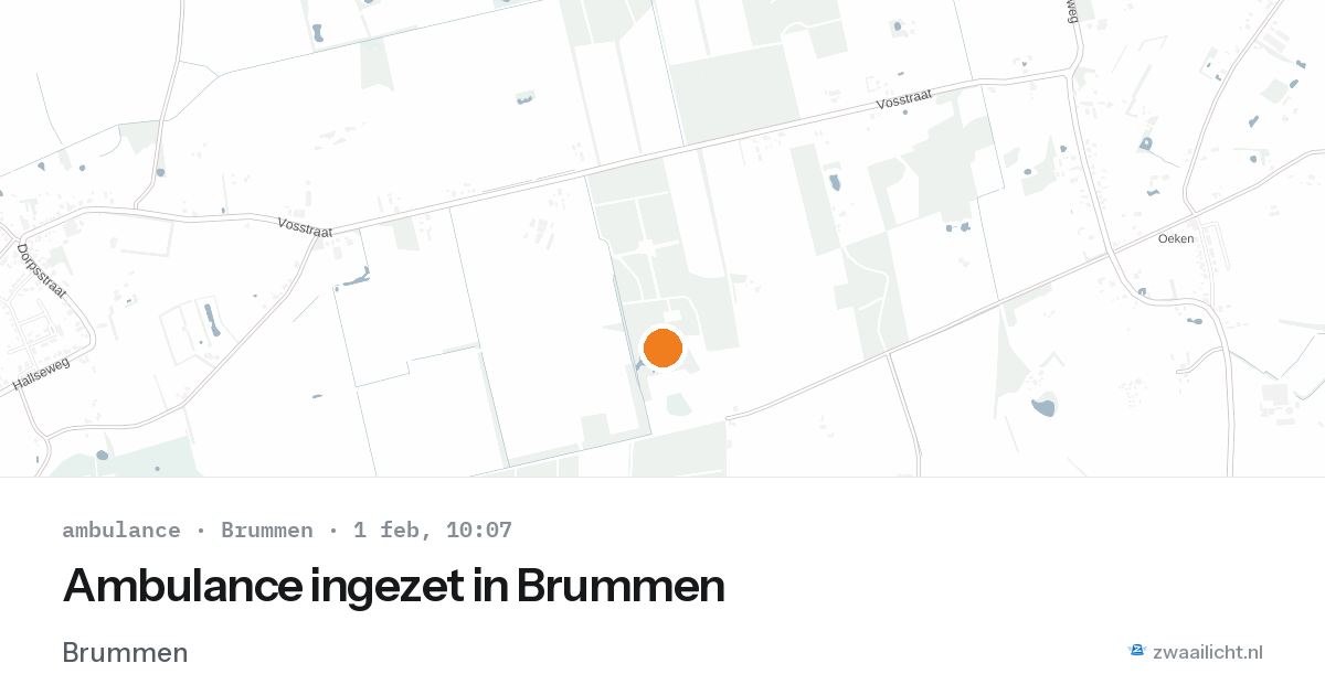 Ambulance ingezet in Brummen — 1 feb 2026
