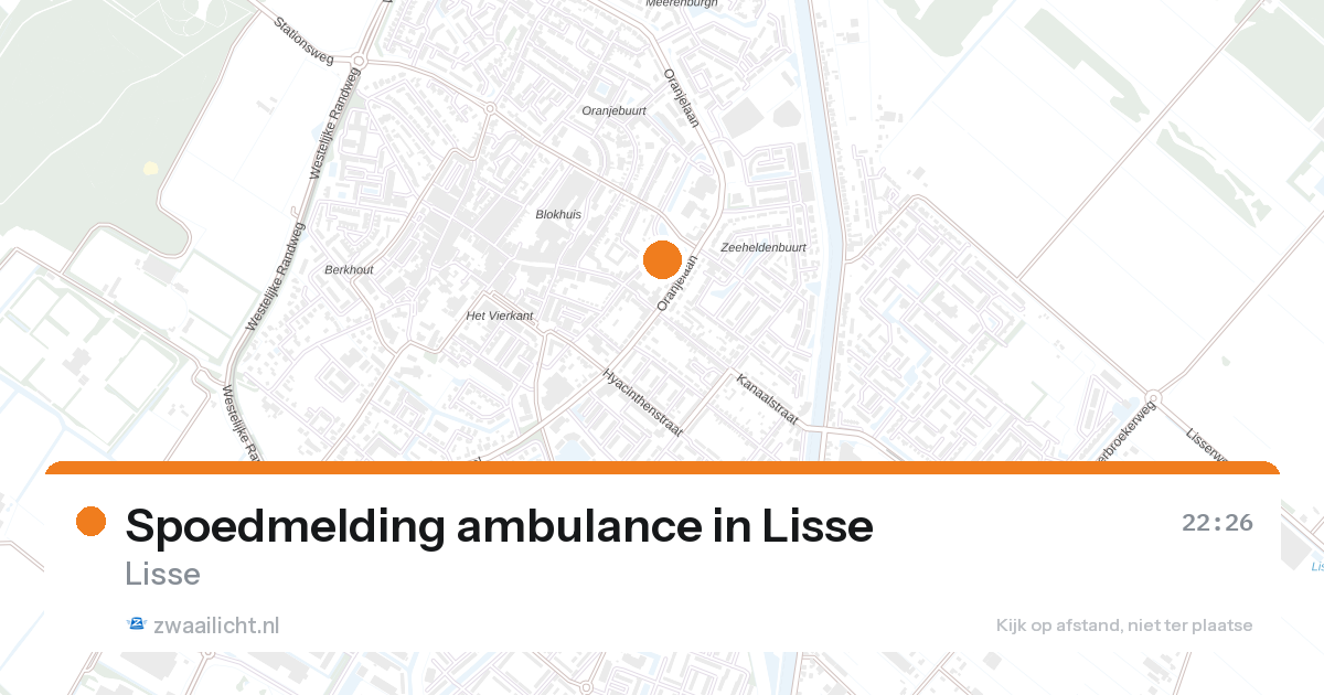 Spoedmelding ambulance in Lisse — 5 mei 2026