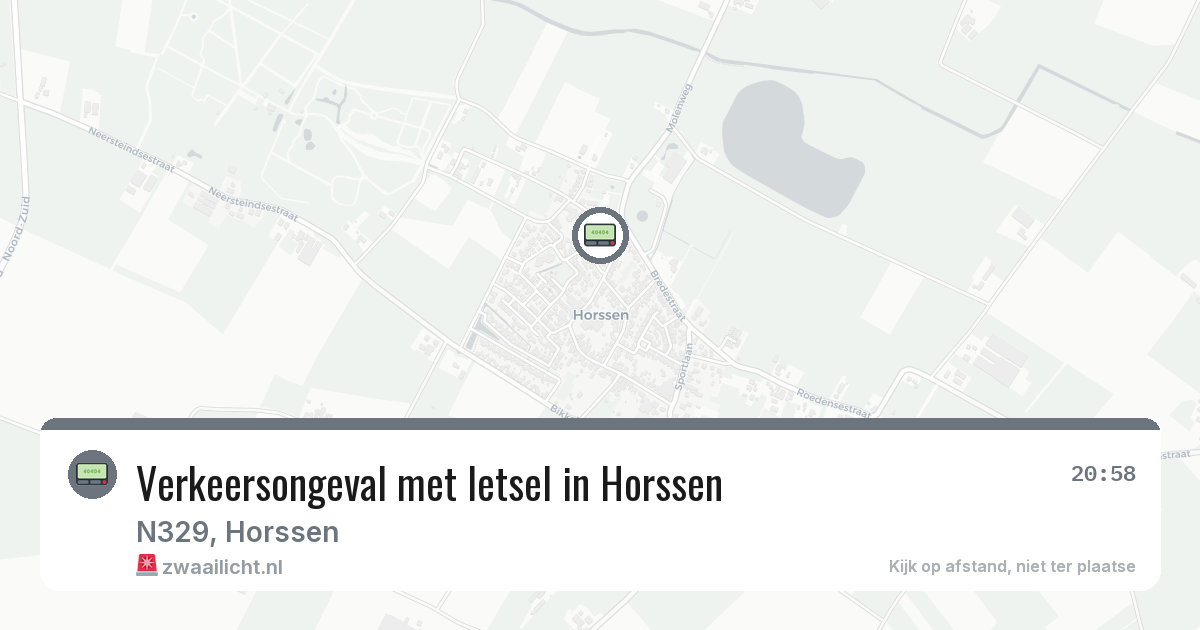 Verkeersongeval met letsel in Horssen — 7 apr 2026