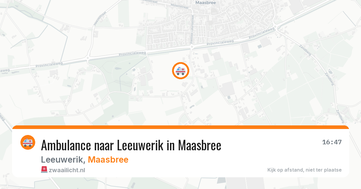 Ambulance naar Leeuwerik in Maasbree — 8 jun 2026