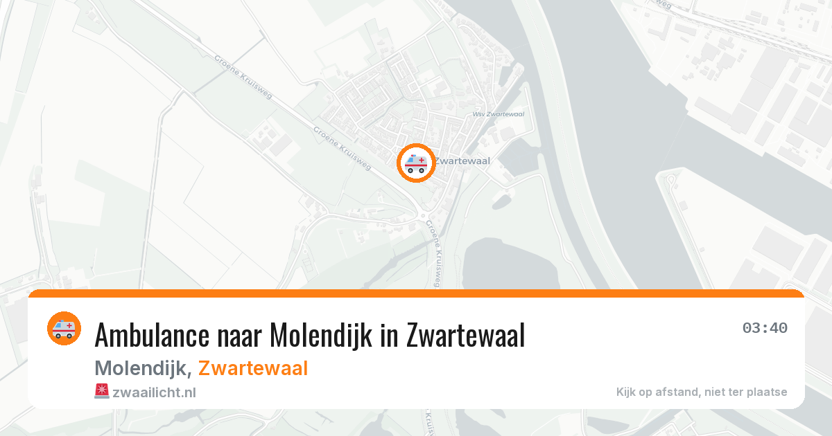 Ambulance naar Molendijk in Zwartewaal — 5 jul 2026