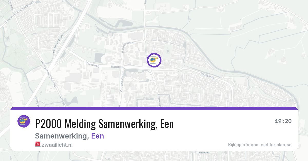 P2000 Melding Samenwerking, Een — 30 apr 2026