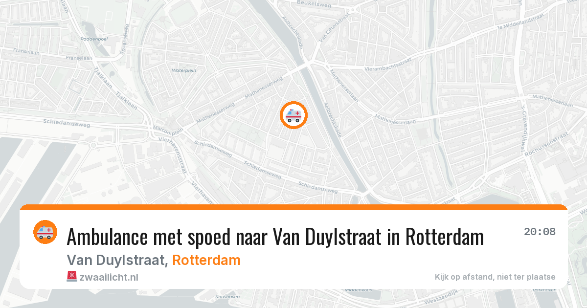 Ambulance met spoed naar Van Duylstraat in Rotterdam — 4 mei 2026