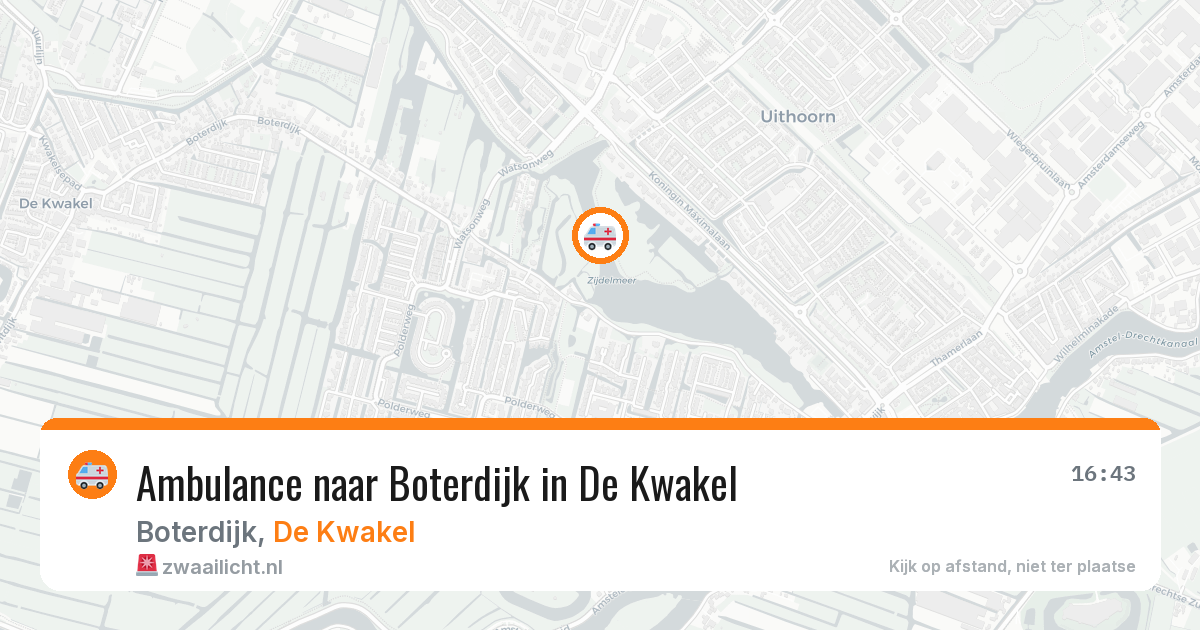 Ambulance naar Boterdijk in De Kwakel — 9 mei 2026