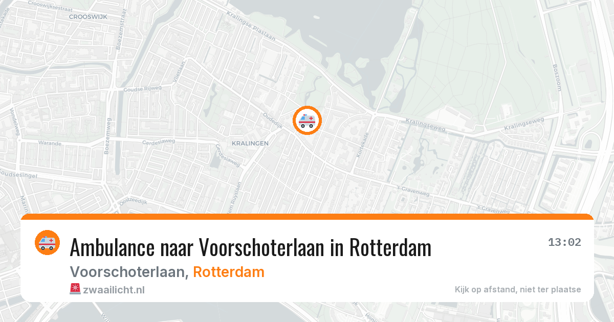 Ambulance naar Voorschoterlaan in Rotterdam — 17 mrt 2026