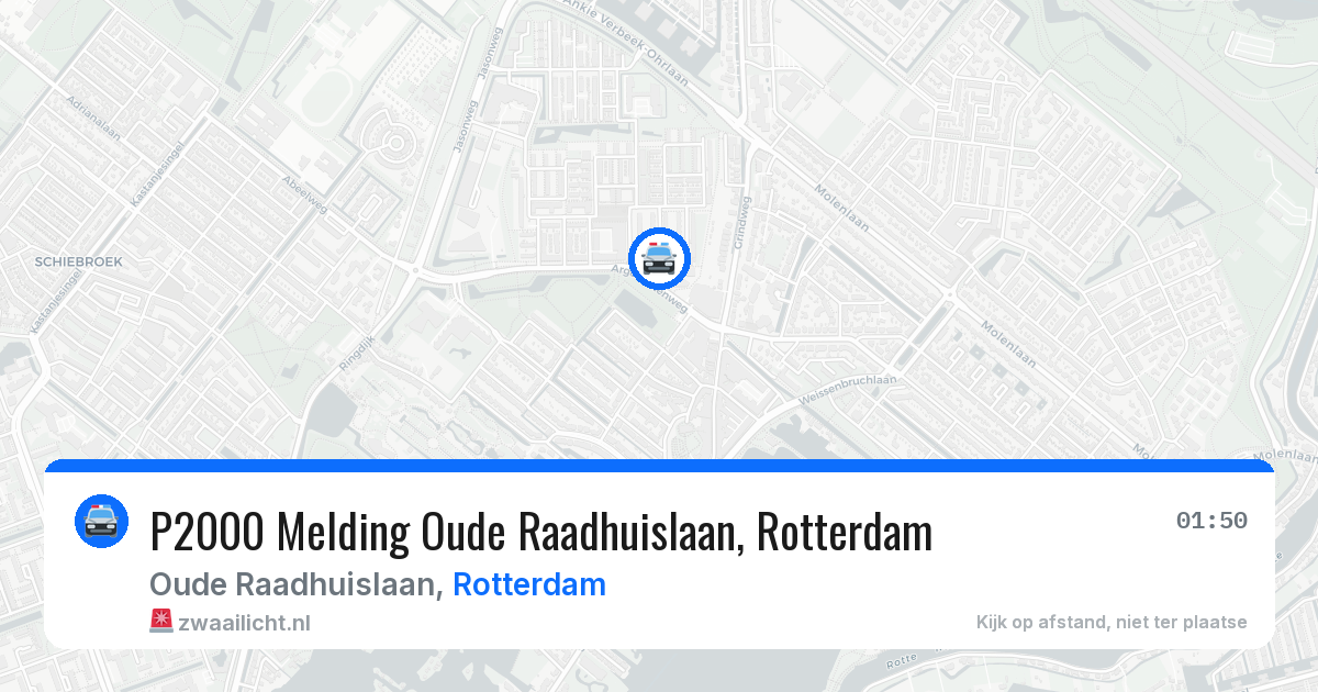 P2000 Melding Oude Raadhuislaan, Rotterdam — 12 jun 2026
