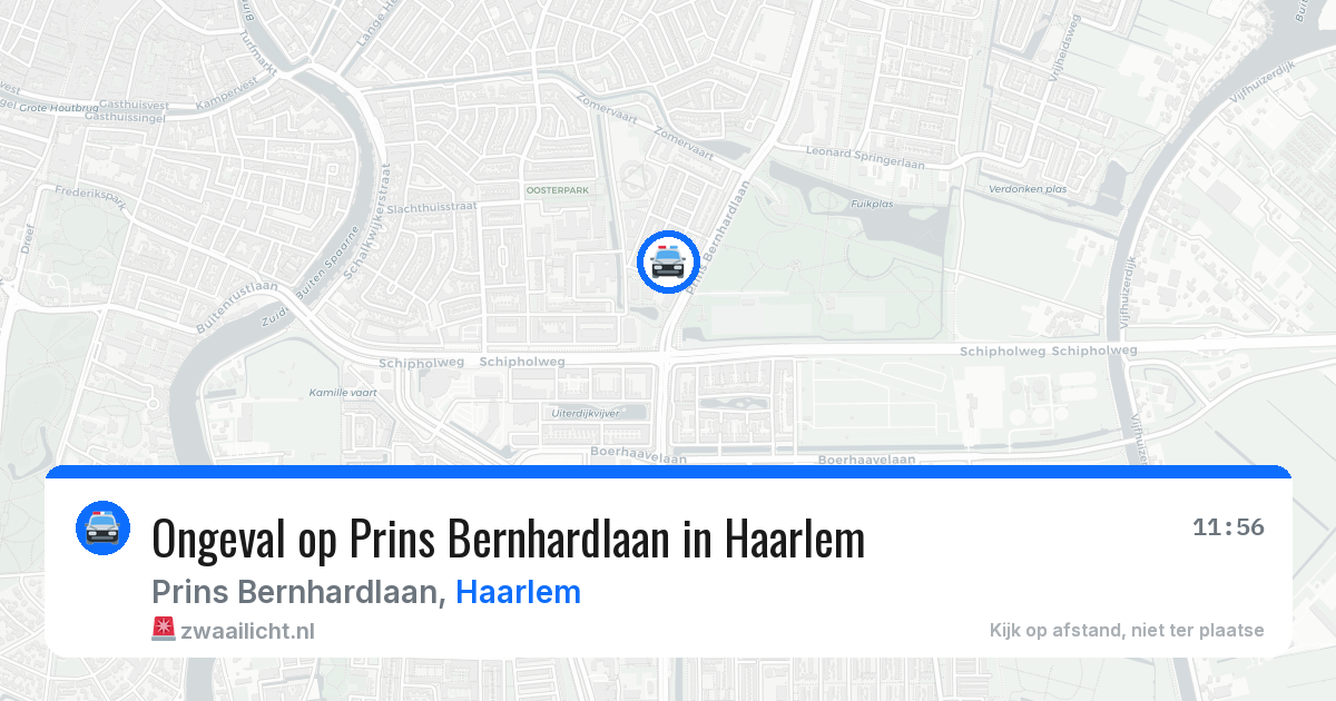 Ongeval op Prins Bernhardlaan in Haarlem — 17 jul 2026