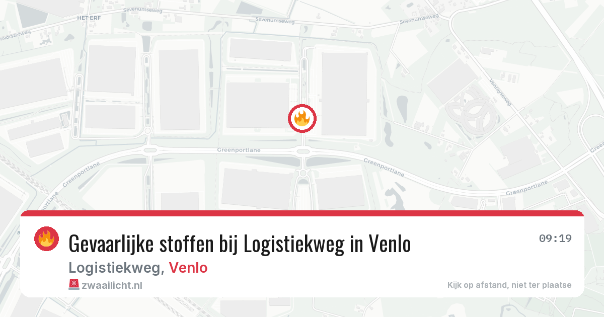 Gevaarlijke stoffen bij Logistiekweg in Venlo — 31 mrt 2026