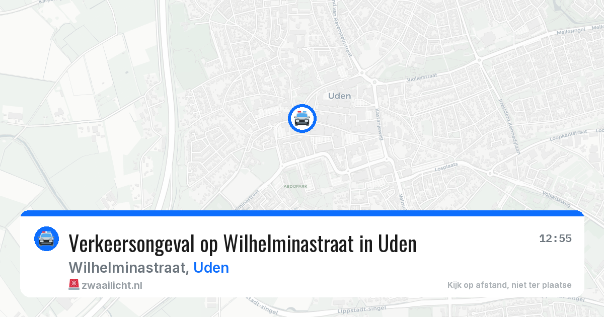 Verkeersongeval op Wilhelminastraat in Uden — 28 mei 2026
