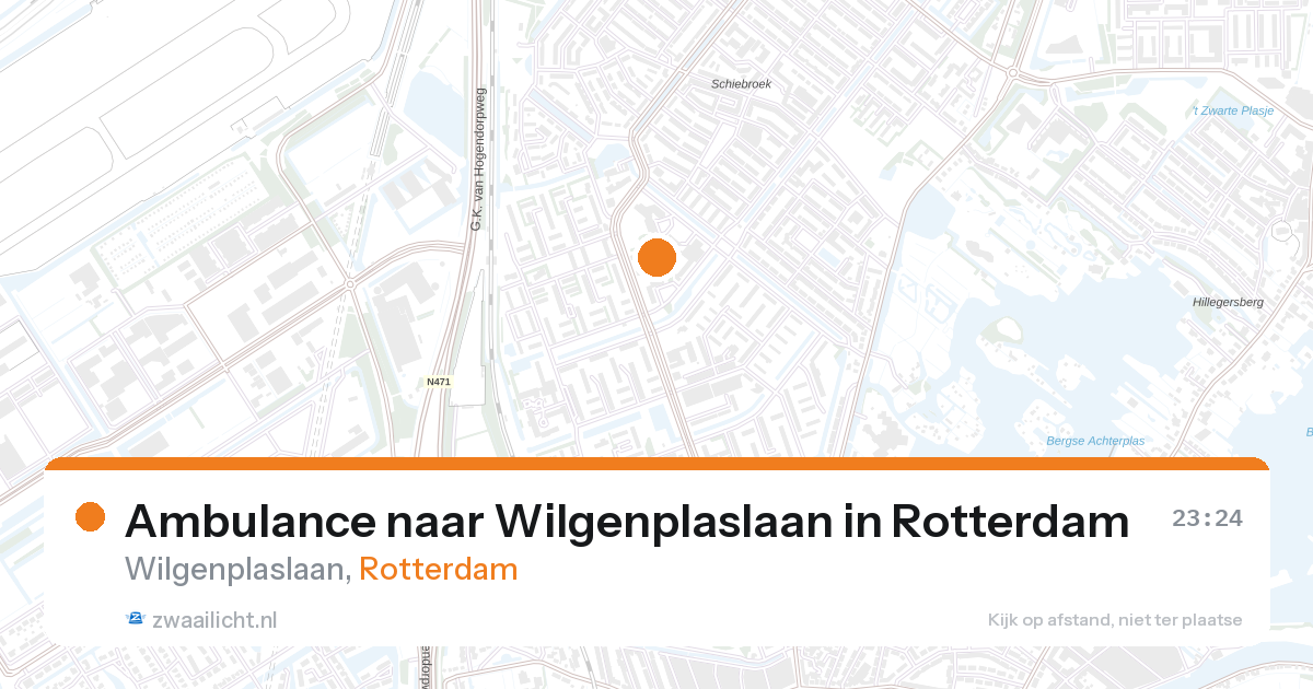 Ambulance naar Wilgenplaslaan in Rotterdam — 27 aug 2026