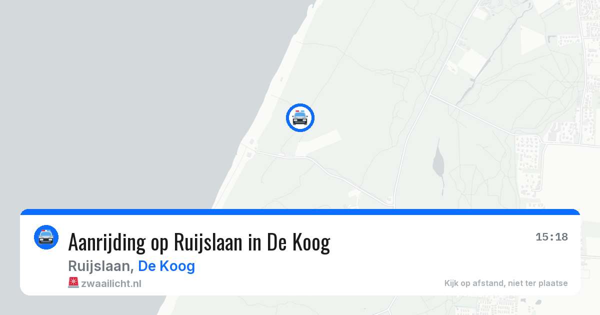 Aanrijding op Ruijslaan in De Koog — 3 jun 2026
