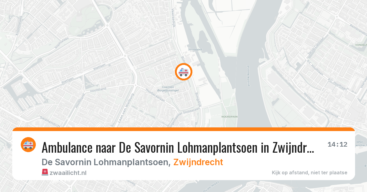 Ambulance naar De Savornin Lohmanplantsoen in Zwijndrecht — 21 mei 2026