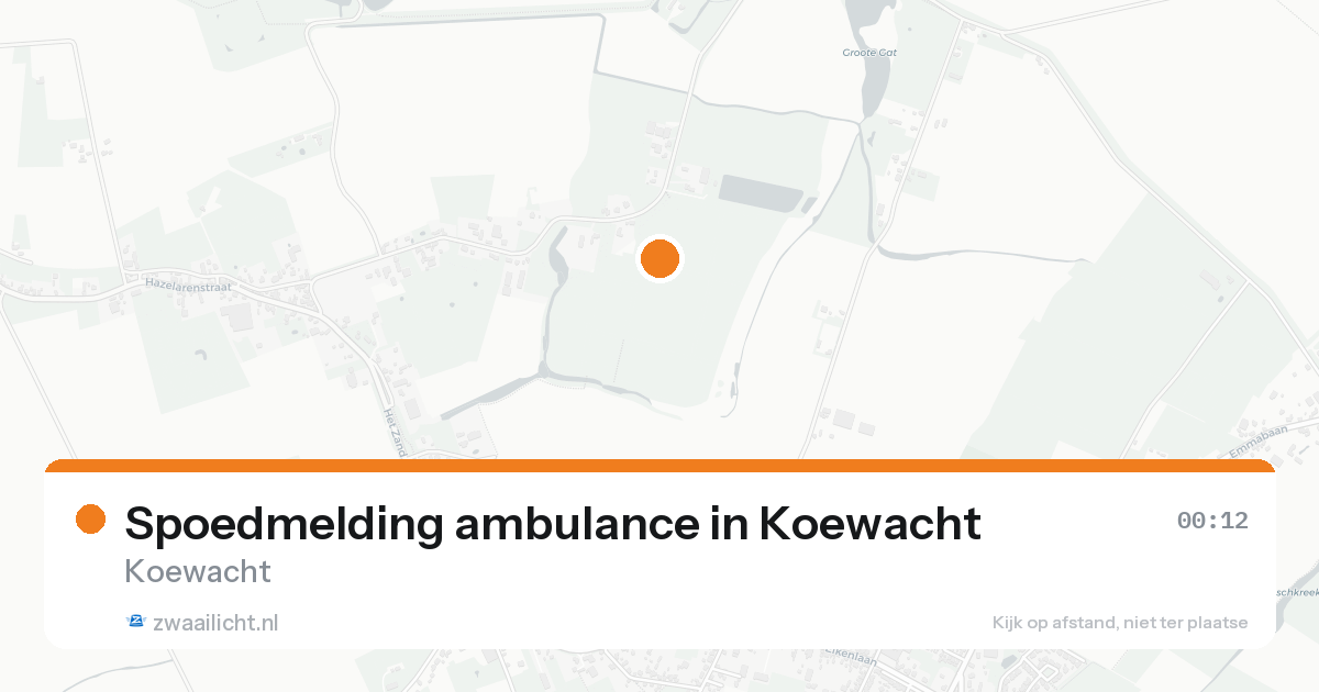 Spoedmelding ambulance in Koewacht — 16 aug 2026