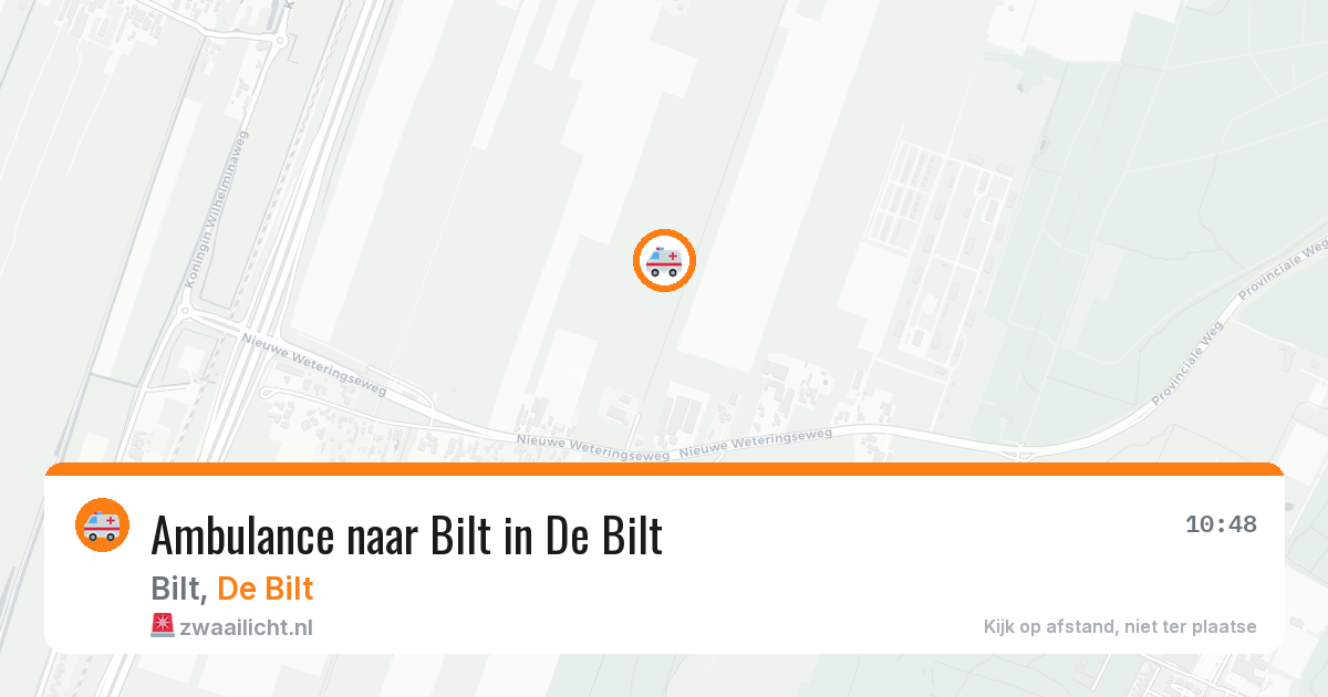 Ambulance naar Bilt in De Bilt — 12 aug 2026