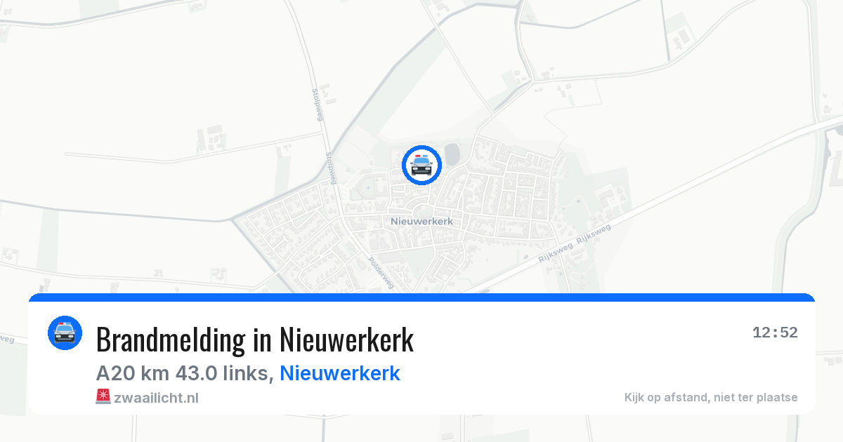 Brandmelding in Nieuwerkerk — 3 apr 2026