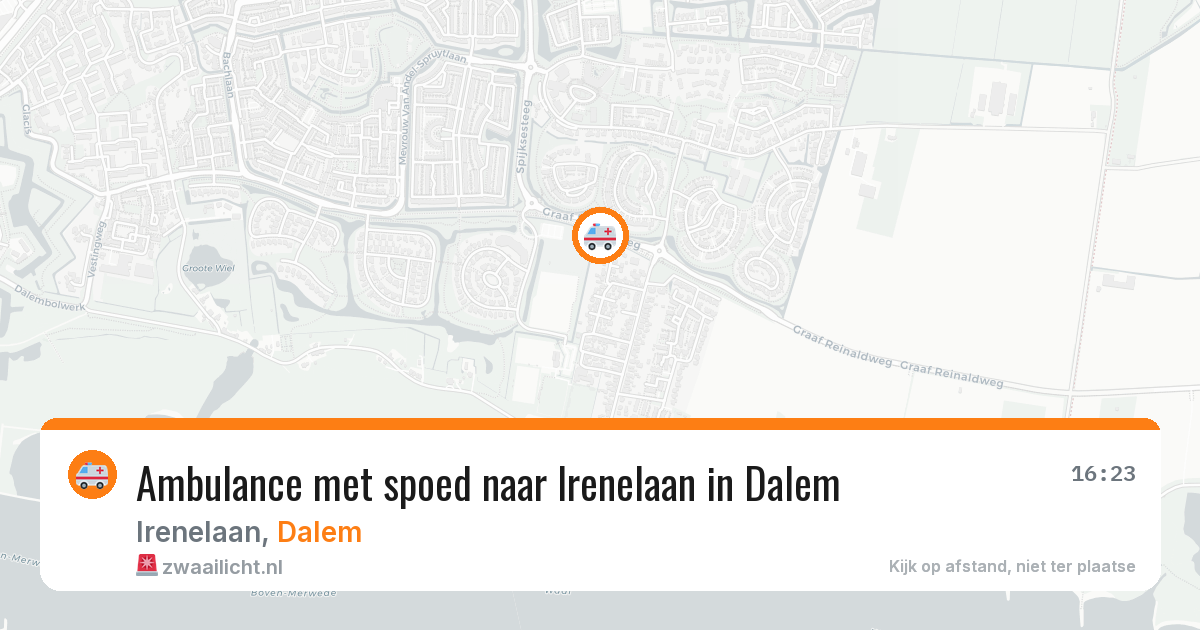 Ambulance met spoed naar Irenelaan in Dalem — 2 jul 2026